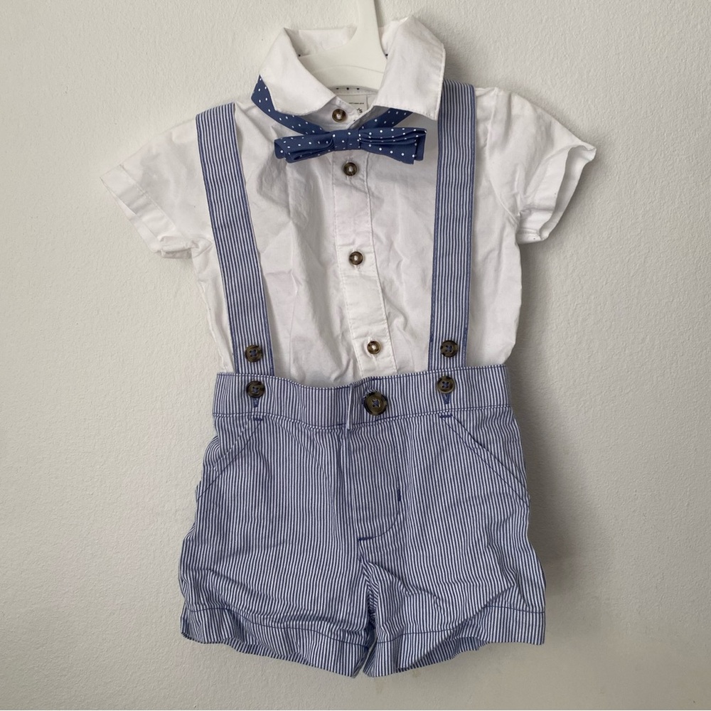Shorts Set with Bow Tie